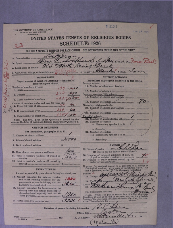 Scan of Norwegian Lutheran Church of America: 1220