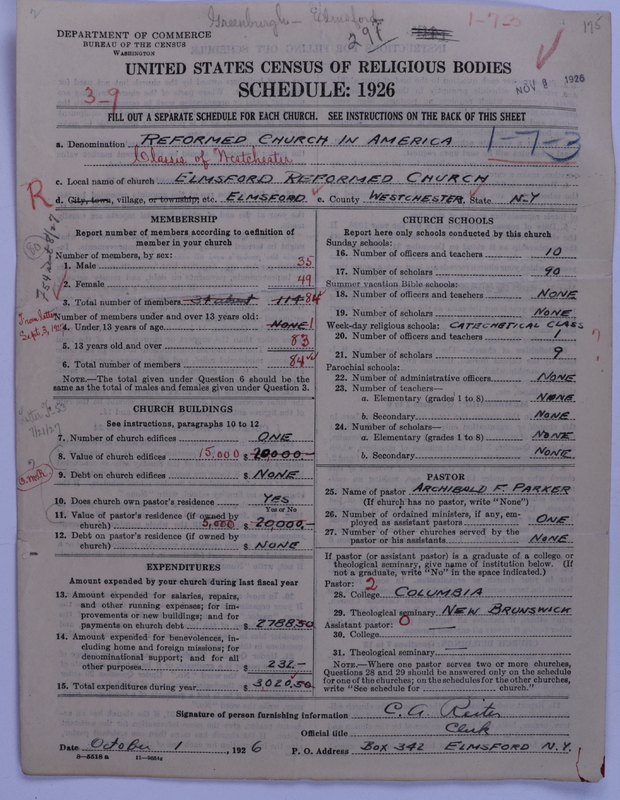 Scan of Reformed Church in America: 291