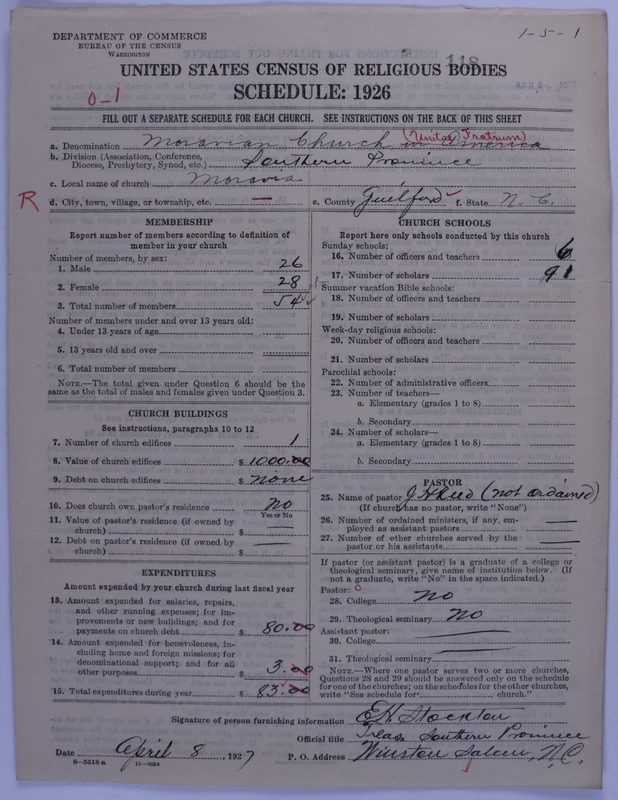 Scan of Moravian Church in America: 118