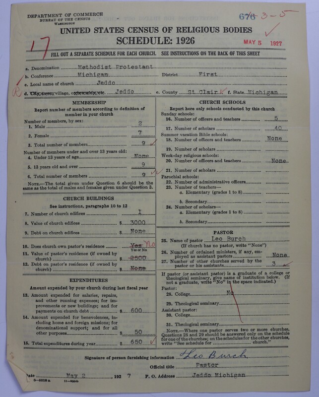 Scan of Methodist Protestant Church: 676