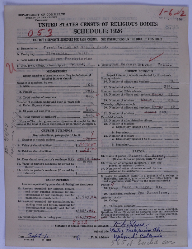 Scan of Presbyterian Church in the United States of America: 8795
