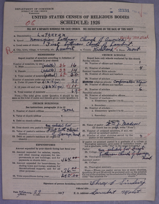 Scan of Norwegian Lutheran Church of America: 2331