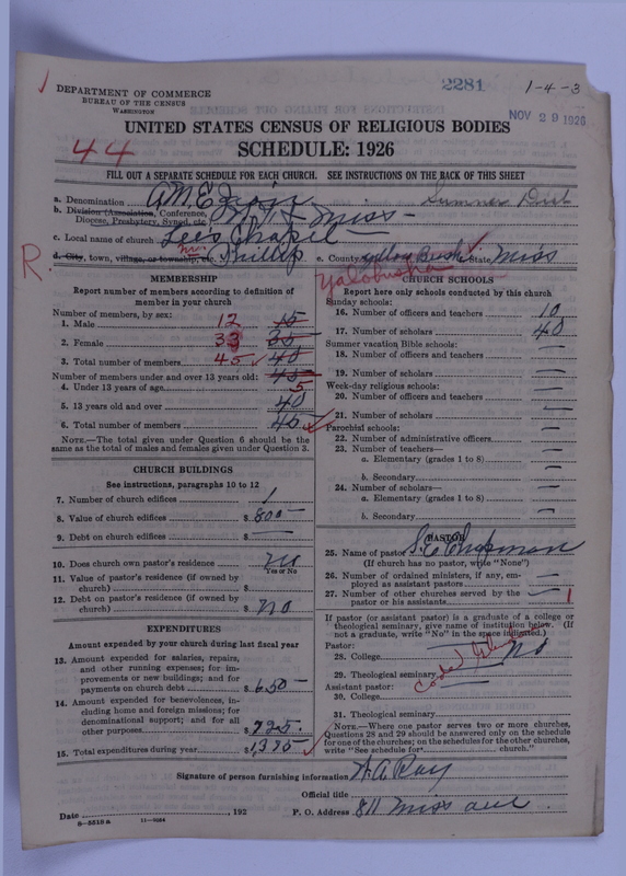 Scan of African Methodist Episcopal Zion Church: 2281