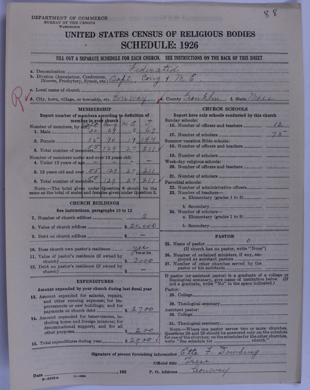 Scan of Federated Churches: 88