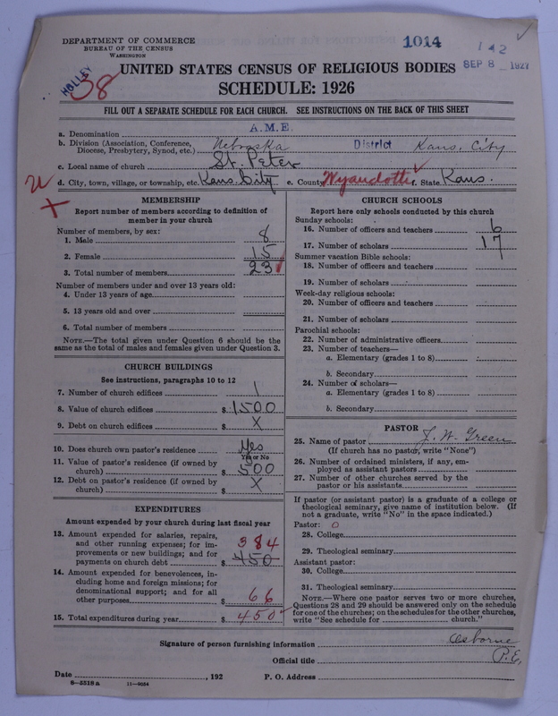 Scan of African Methodist Episcopal Church: 1014