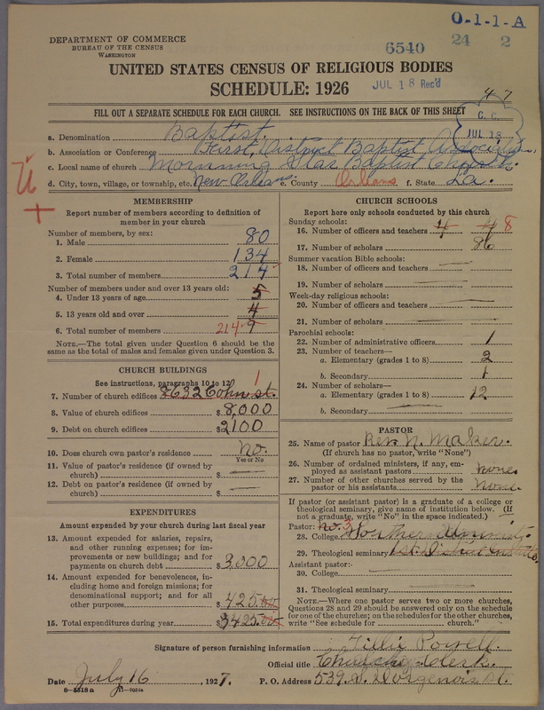 Scan of Negro Baptists: 6540