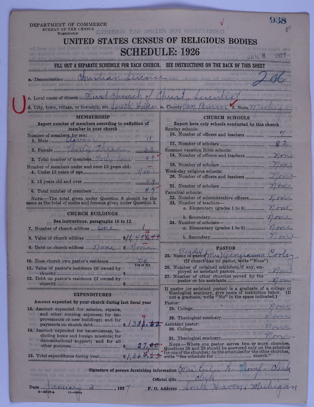 Scan of Church of Christ, Scientist: 938