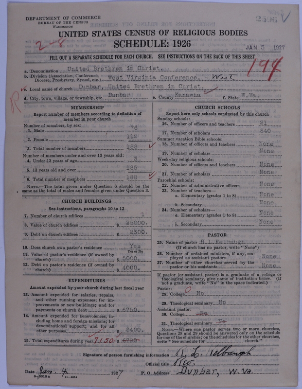 Scan of Church of the United Brethren in Christ: 2596