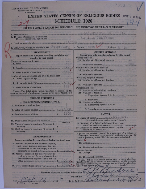 Scan of Church of the United Brethren in Christ: 2528
