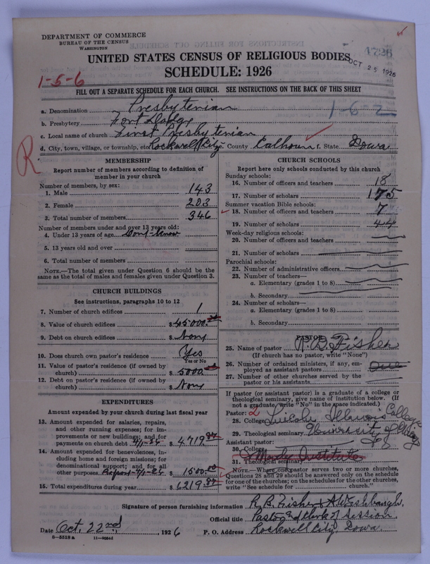 Scan of Presbyterian Church in the United States of America: 4726
