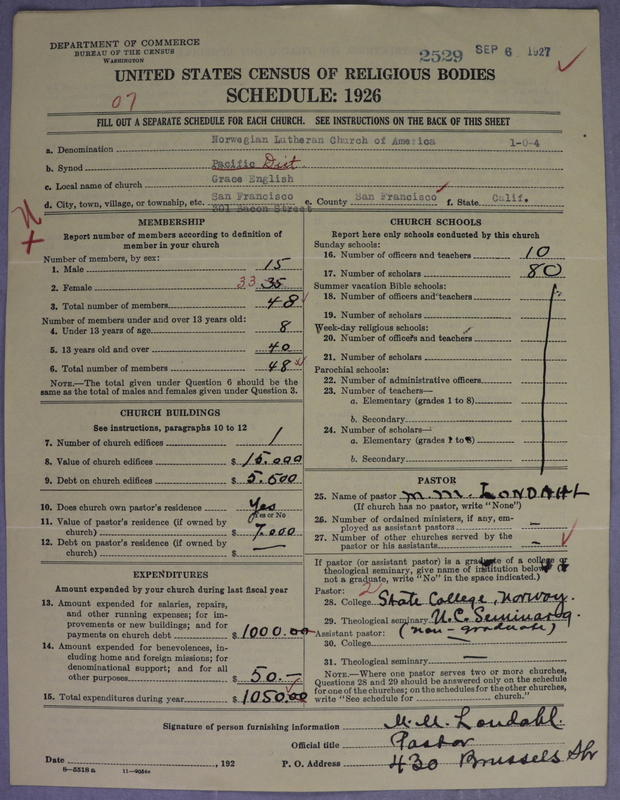 Scan of Norwegian Lutheran Church of America: 2530