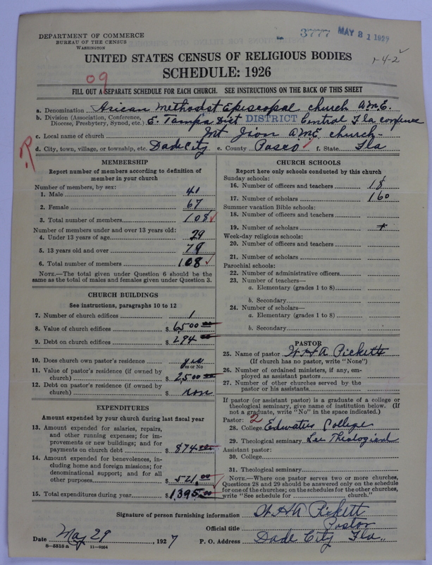 Scan of African Methodist Episcopal Church: 3777