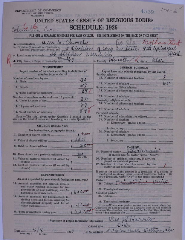 Scan of African Methodist Episcopal Church: 4539