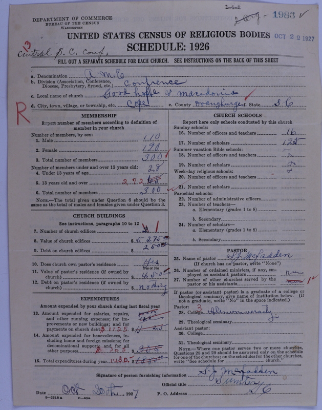 Scan of African Methodist Episcopal Church: 1983