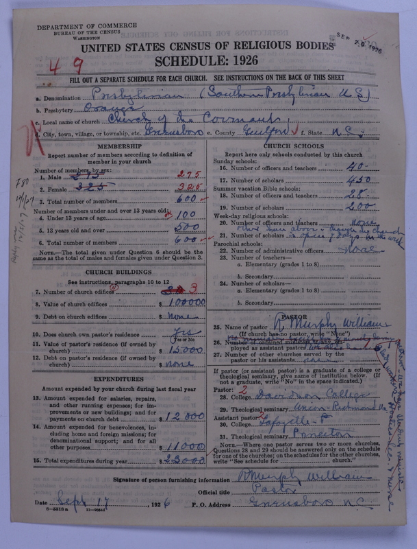 Scan of Presbyterian Church in the United States: 930
