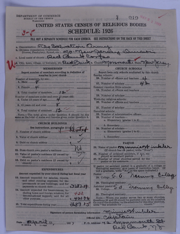 Scan of Salvation Army: 219