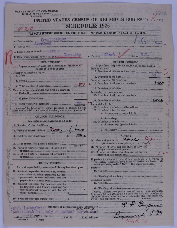 Scan of Presbyterian Church in the United States of America: 5576
