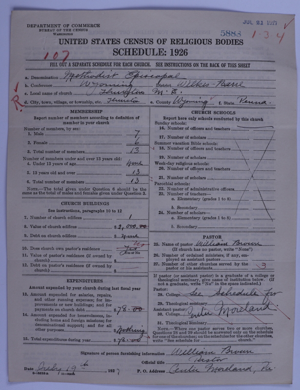 Scan of Methodist Episcopal Church: 5888