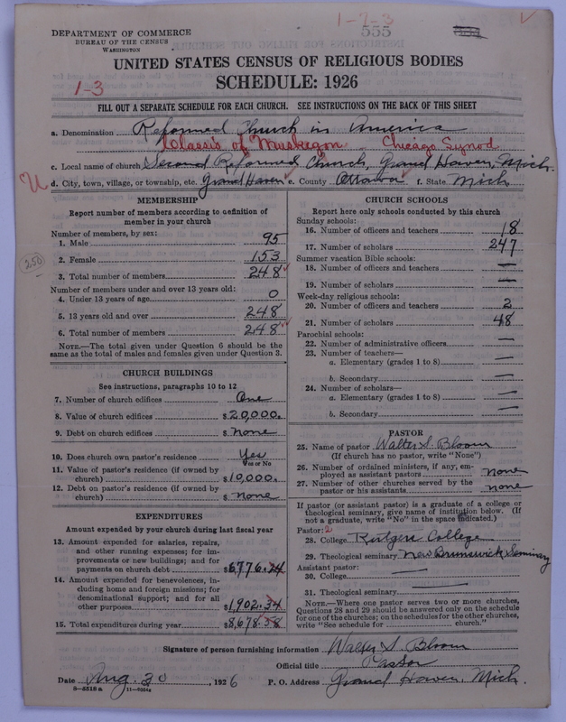 Scan of Reformed Church in America: 555