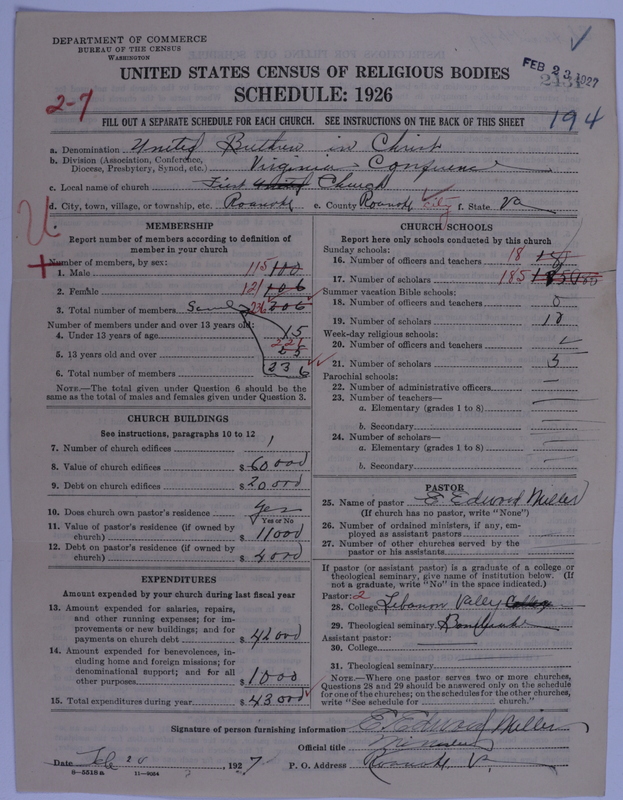 Scan of Church of the United Brethren in Christ: 2431