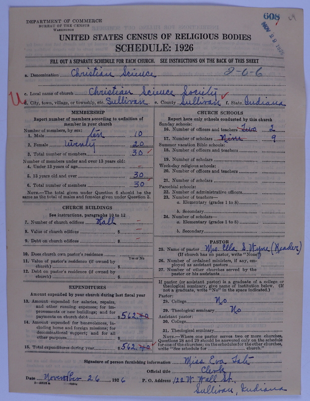 Scan of Church of Christ, Scientist: 608