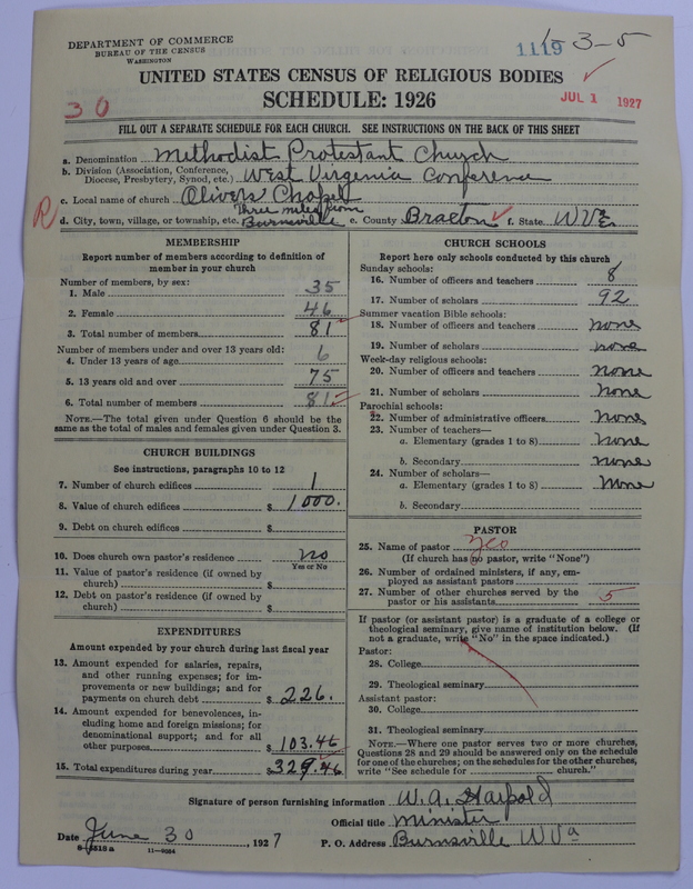 Scan of Methodist Protestant Church: 1119