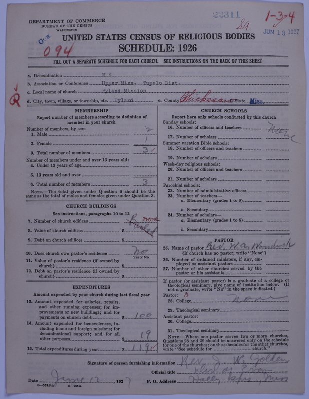 Scan of Methodist Episcopal Church: 22311