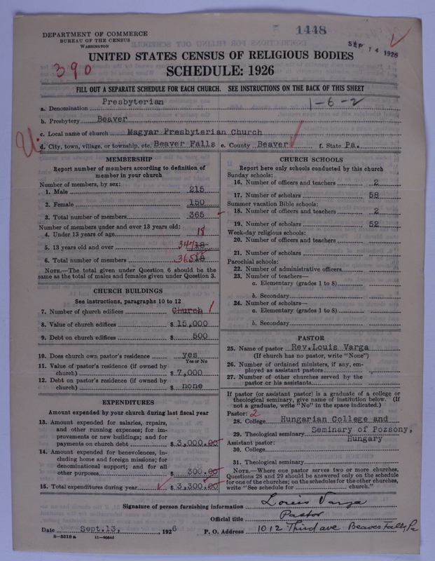 Scan of Presbyterian Church in the United States of America: 1448