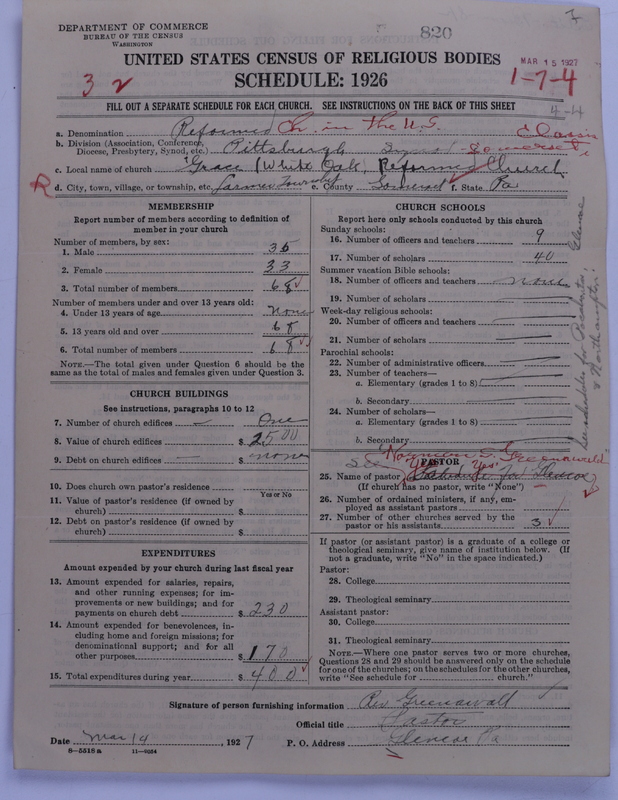 Scan of Reformed Church in the United States: 820