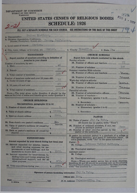 Scan of Church of the United Brethren in Christ: 278