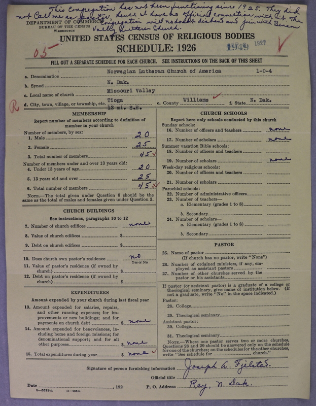 Scan of Norwegian Lutheran Church of America: 1949