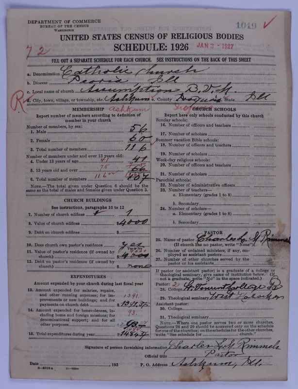 Scan of Roman Catholic Church: 1019