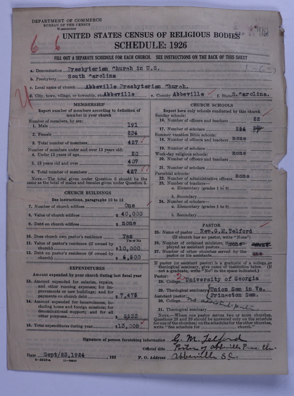 Scan of Presbyterian Church in the United States: 1303