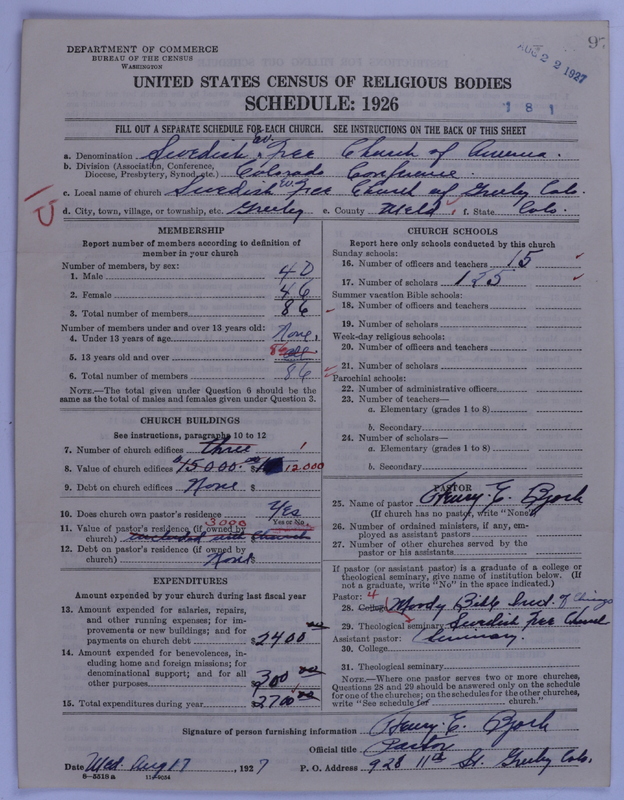 Scan of Swedish Evangelical Free Church of the United States of America: 97