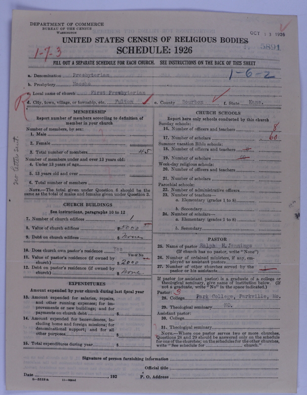 Scan of Presbyterian Church in the United States of America: 5891