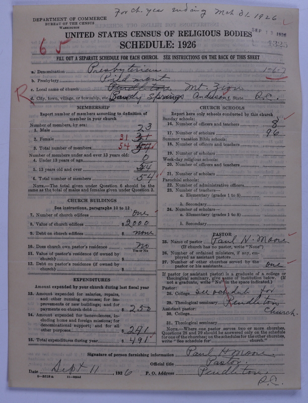 Scan of Presbyterian Church in the United States: 1325