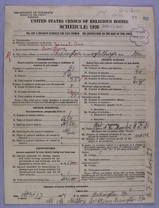 Scan of Negro Baptists: 9836