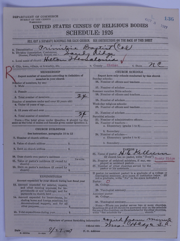 Scan of Colored Primitive Baptists: 136