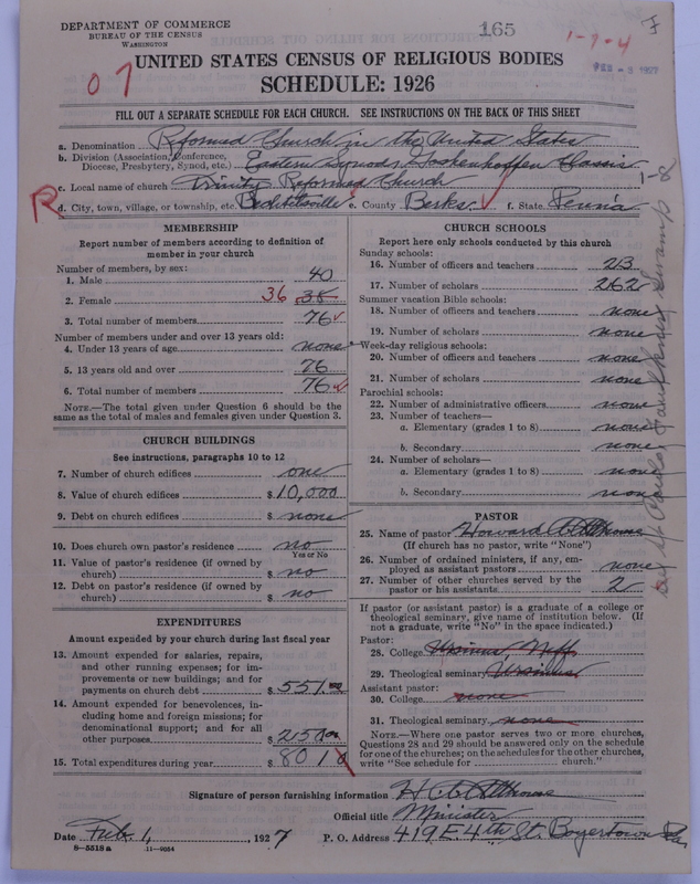 Scan of Reformed Church in the United States: 165