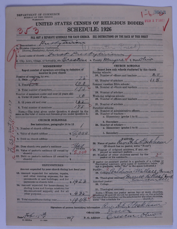 Scan of Presbyterian Church in the United States of America: 3053