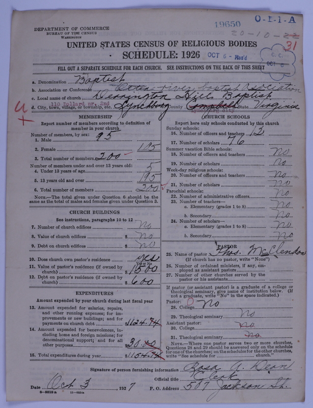 Scan of Negro Baptists: 19650