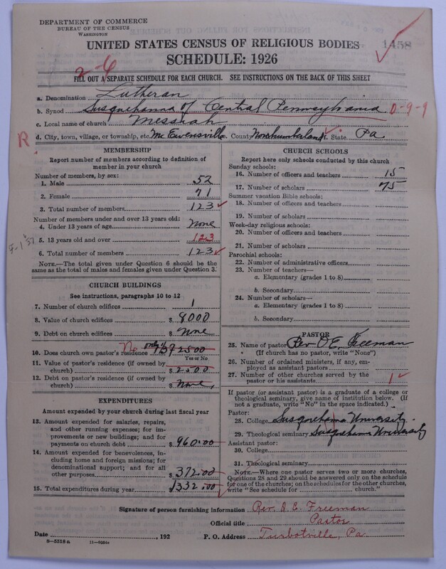 Scan of United Lutheran Church in America: 1458