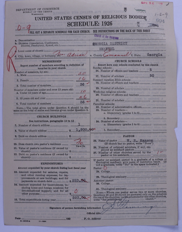Scan of Church of the Nazarene: 694