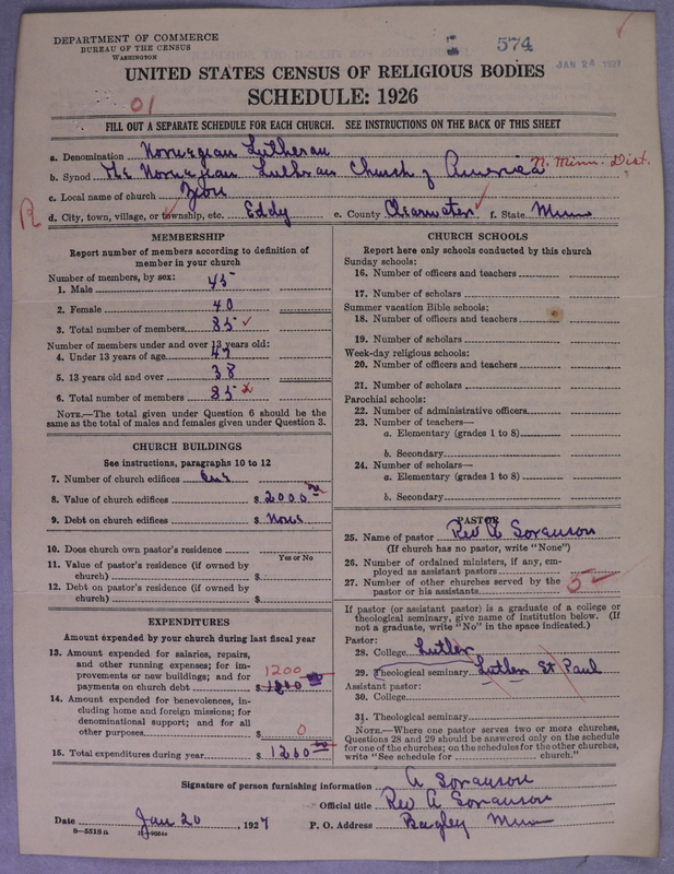 Scan of Norwegian Lutheran Church of America: 574
