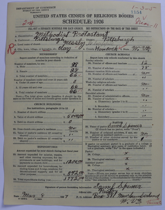 Scan of Methodist Protestant Church: 1154
