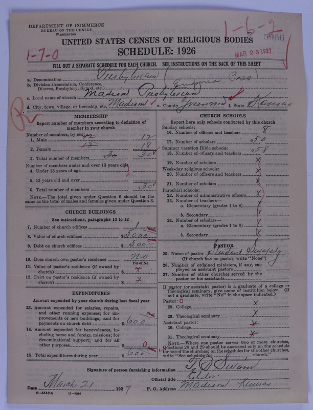 Scan of Presbyterian Church in the United States of America: 5966