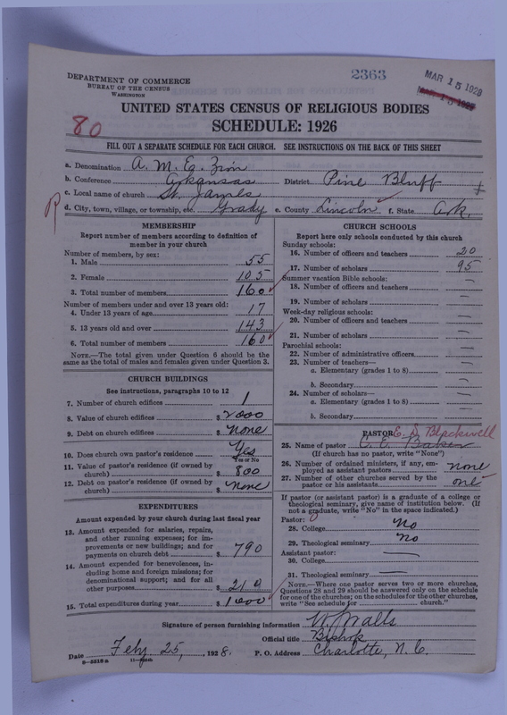 Scan of African Methodist Episcopal Zion Church: 2363