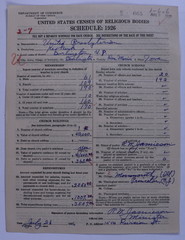 Scan of United Presbyterian Church of North America: 665