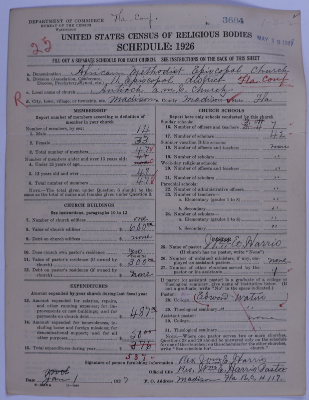 Scan of African Methodist Episcopal Church: 3684