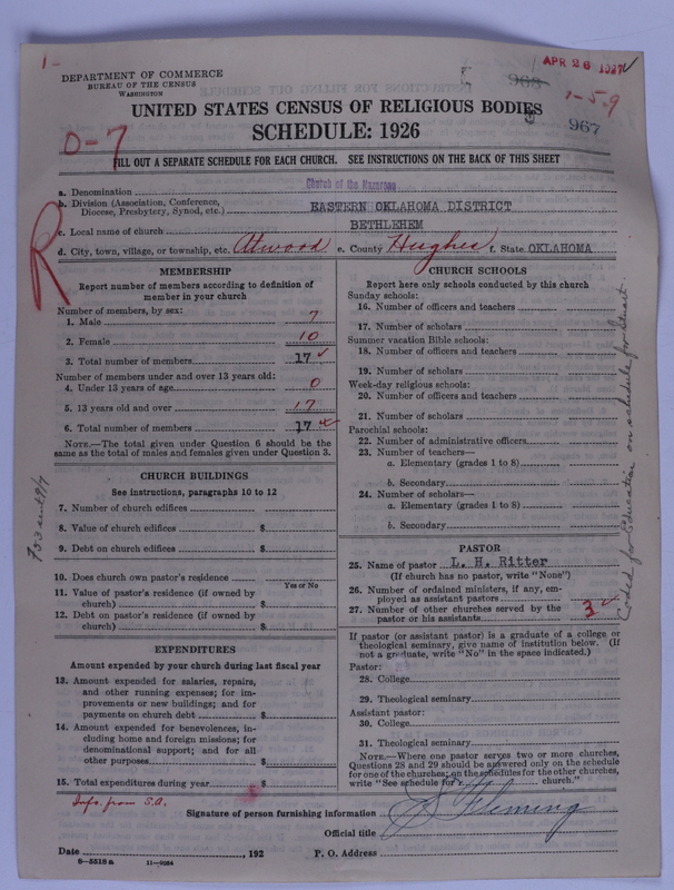 Scan of Church of the Nazarene: 967